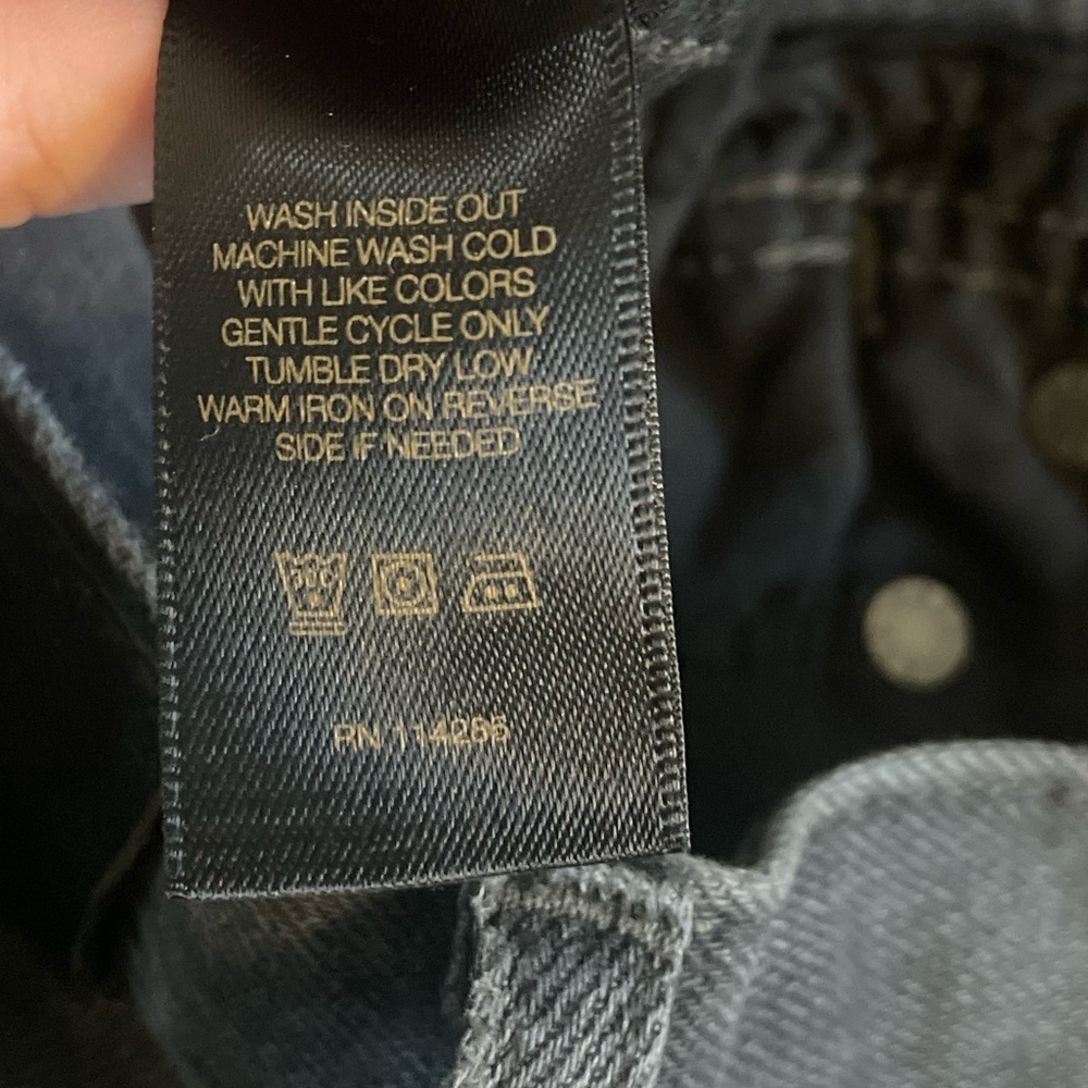 Frye Black Skinny Jeans Size 29 Cotton Blend Westerncore gothcore dark academia - Picture 7 of 7